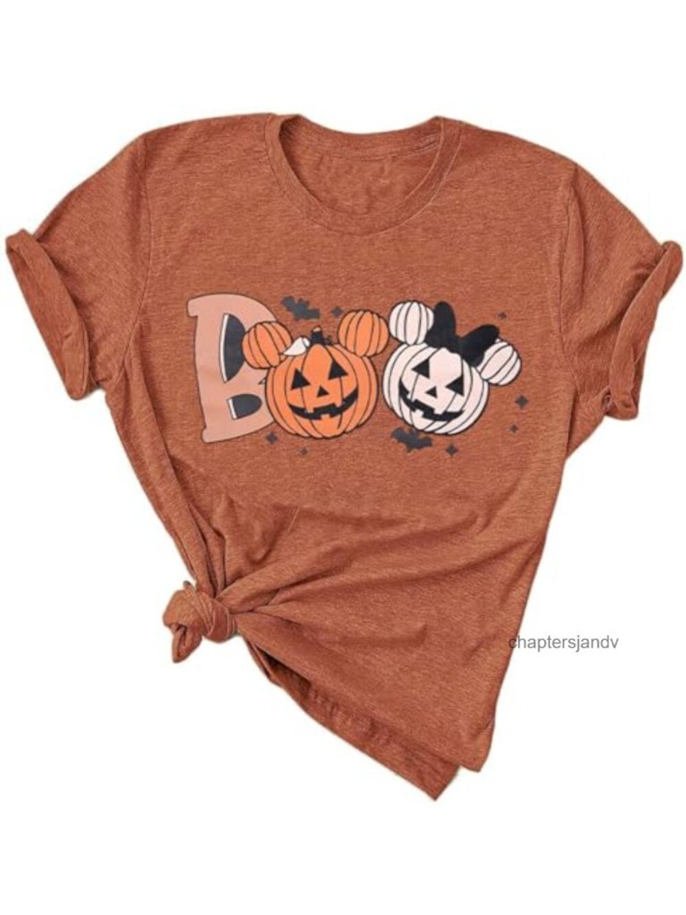 Funny Halloween Ghost Graphic Tee Women Cotton Blend Short Sleeve Party Top
